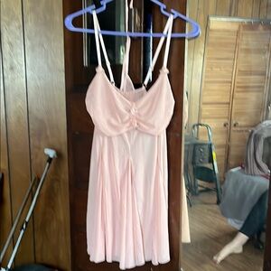 Elegant Pink Lingerie with Spaghetti Straps